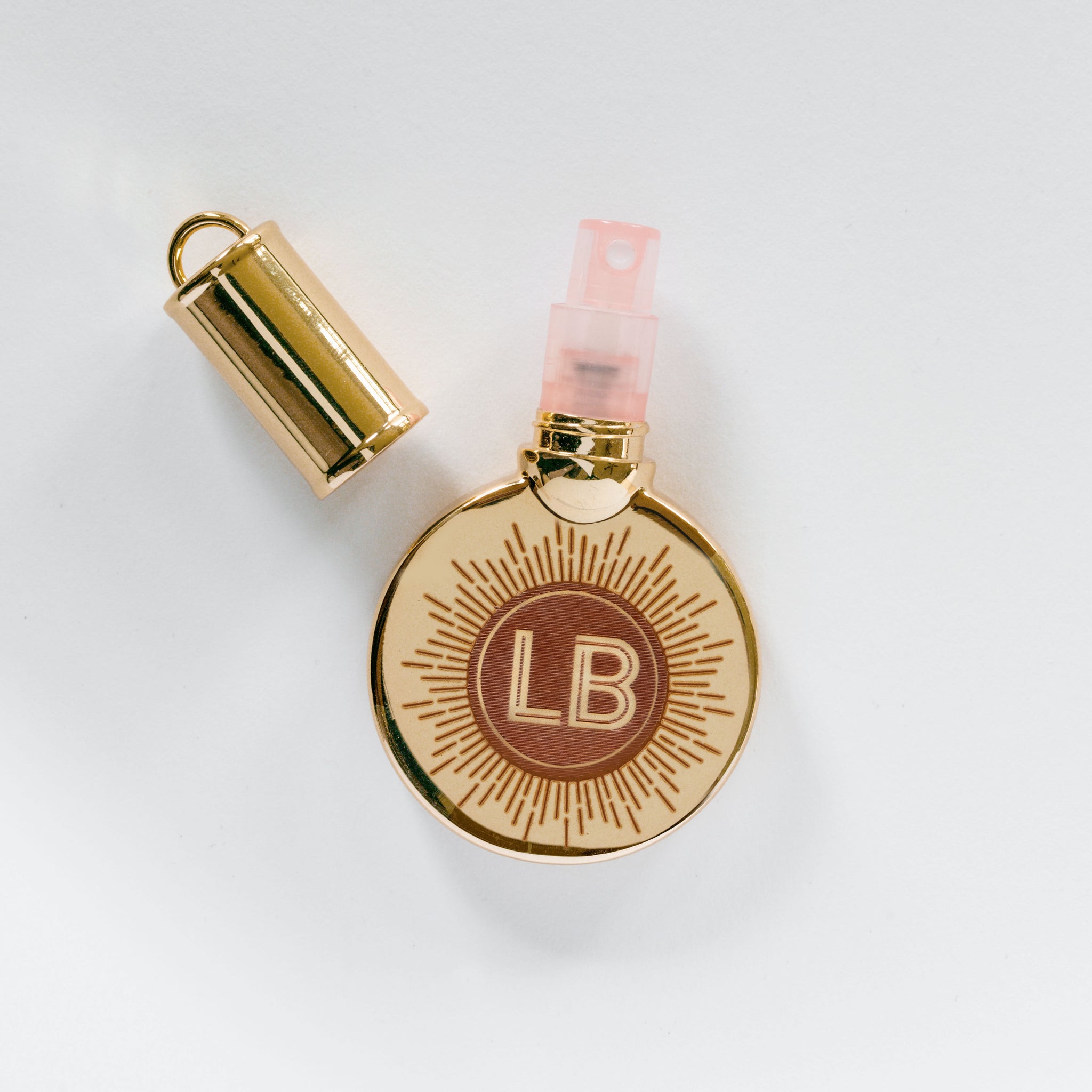 Perfume Dispensing Keychain - Sunburst Design