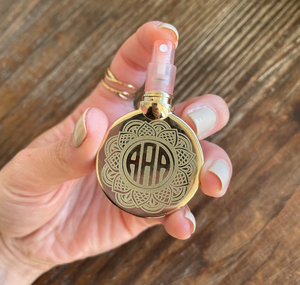 Perfume Dispensing Keychain - Mermaid Mandala Design